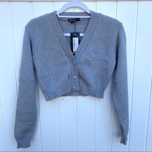 knit crop cardigan